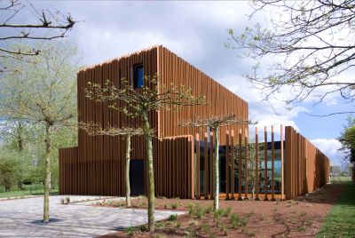 Een woontoren uit weervast staal